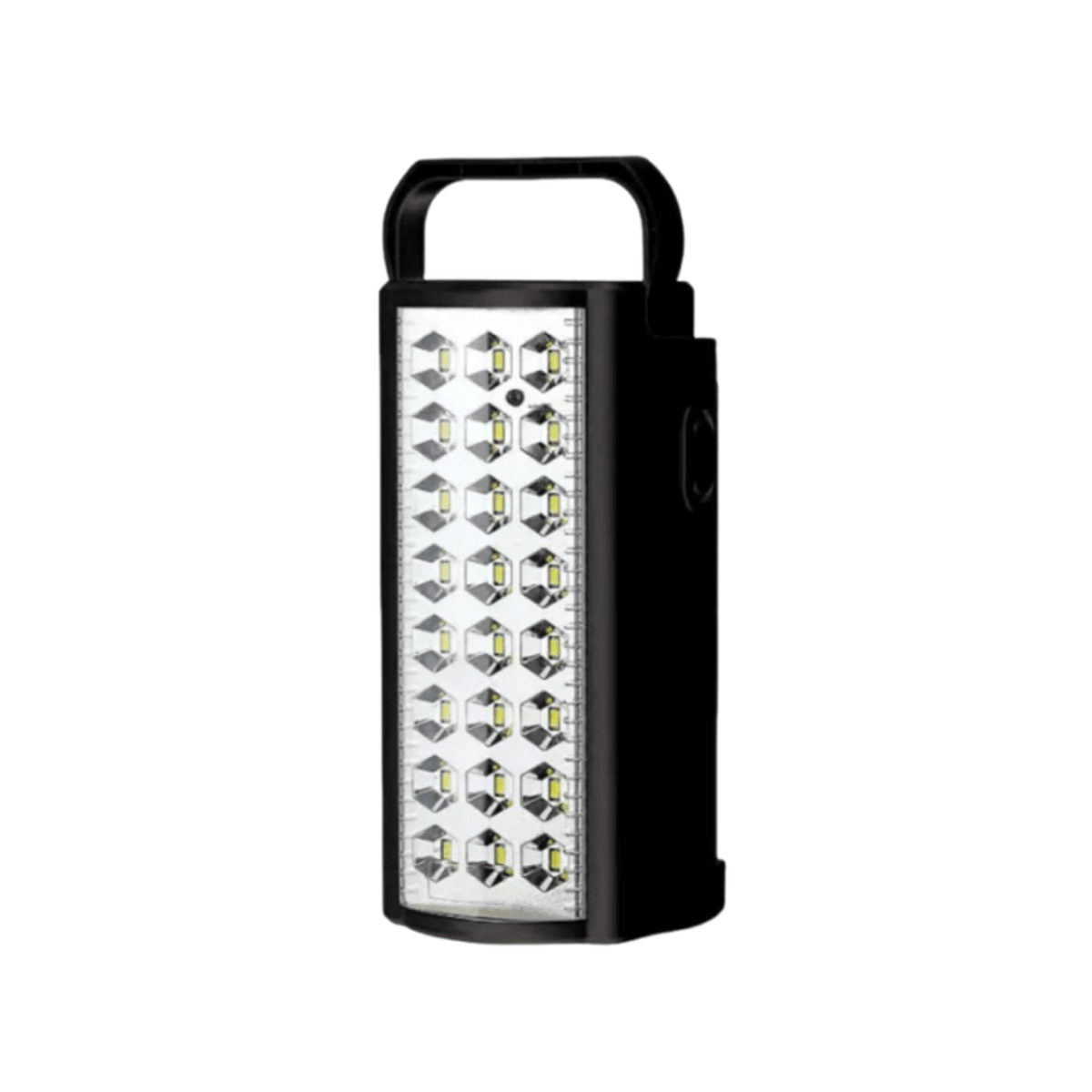 Luz de emergencia Ecoflow negra de Voltaichile, portátil y con baterías recargables para situaciones de emergencia.