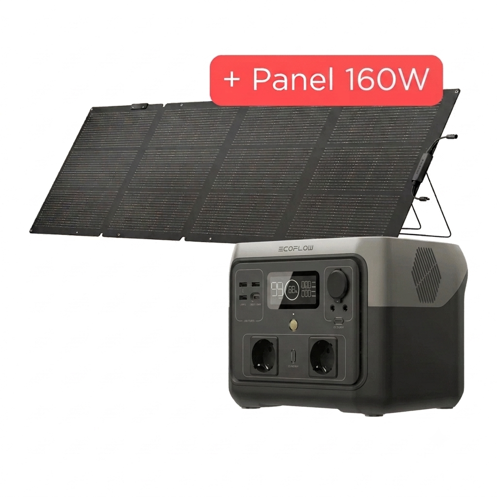River 2 Max + Panel Solar 160W